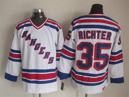 Mike Richter New York Rangers white Throwback jersey