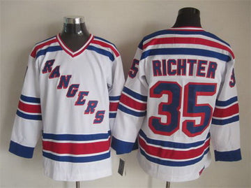 Mike Richter New York Rangers white Throwback jersey
