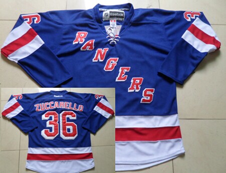 Mats Zuccarello New York Rangers blue jersey