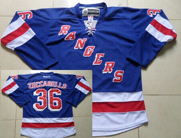 Mats Zuccarello New York Rangers blue jersey