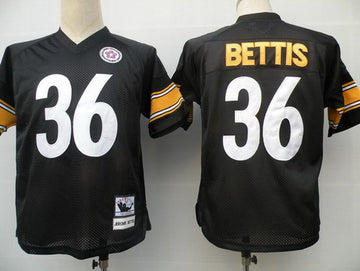 Jerome Bettis Pittsburgh Steelers black Throwback jersey