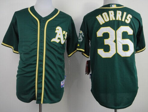 Derek Norris Oakland Athletics green jersey