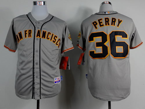 Gaylord Perry San Francisco Giants gray jersey