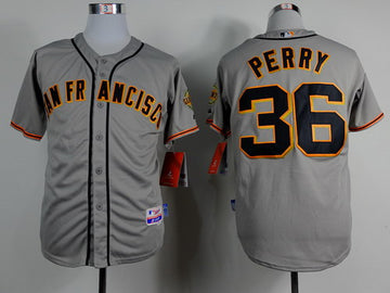Gaylord Perry San Francisco Giants gray jersey