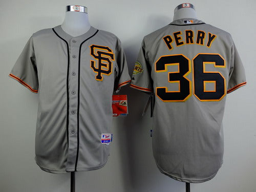 Gaylord Perry San Francisco Giants gray jersey