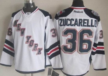 Mats Zuccarello New York Rangers white Stadium Series jersey
