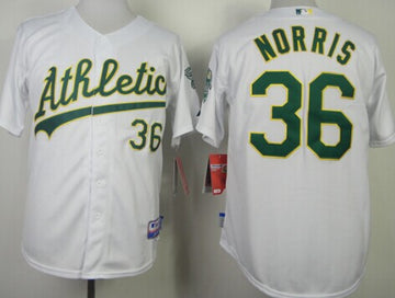 Derek Norris Oakland Athletics white jersey