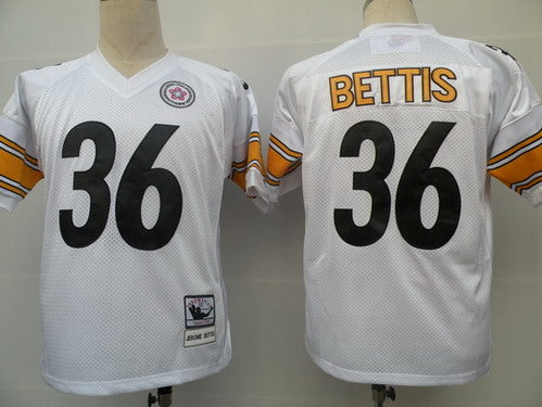 Jerome Bettis Pittsburgh Steelers white Throwback jersey