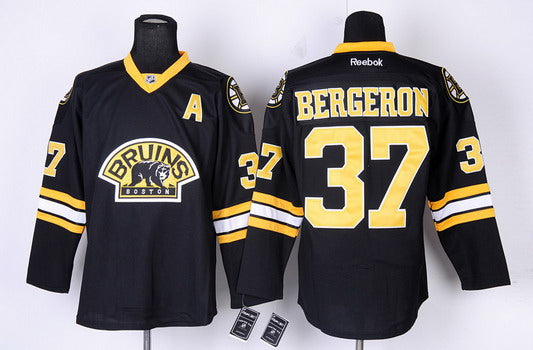 Patrice Bergeron Boston Bruins black Third jersey