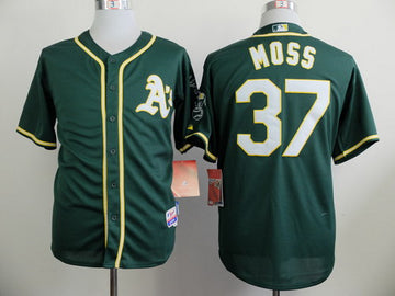 Brandon Moss Oakland Athletics green jersey