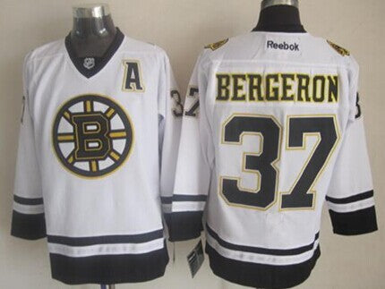 Patrice Bergeron Boston Bruins white jersey