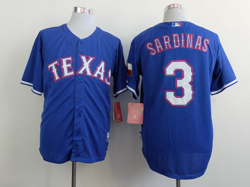 Luis Sardinas Texas Rangers blue jersey