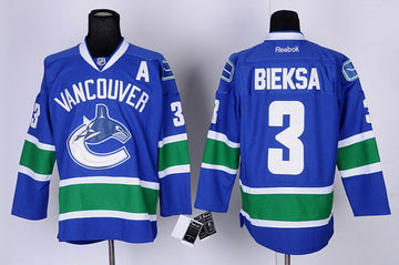 Kevin Bieksa Vancouver Canucks blue jersey
