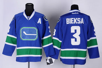 Kevin Bieksa Vancouver Canucks blue Third jersey