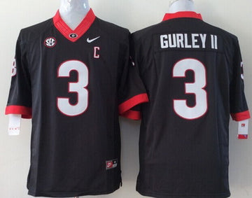 Todd Gurley Georgia Bulldogs black Limited jersey