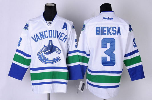 Kevin Bieksa Vancouver Canucks white jersey