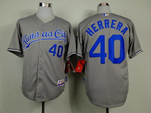 Kelvin Herrera Kansas City Royals gray jersey