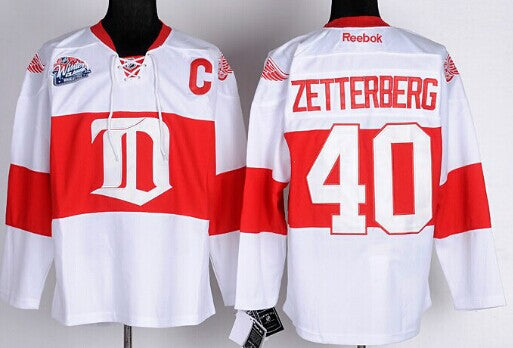 Henrik Zetterberg Detroit Red Wings white Winter Classic jersey