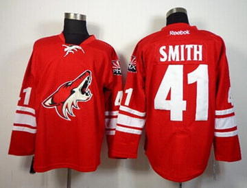 Mike Smith Utah Mammoth red jersey