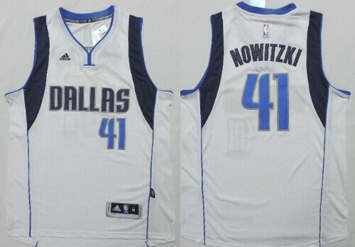 Dirk Nowitzki Revolution Dallas Mavericks white jersey