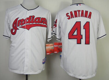 Carlos Santana Cleveland Guardians white jersey