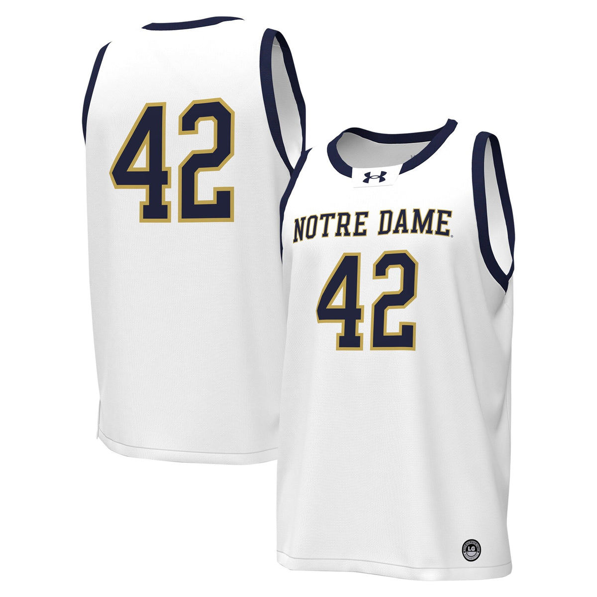 Under Armour Notre Dame Fighting Irish white jersey
