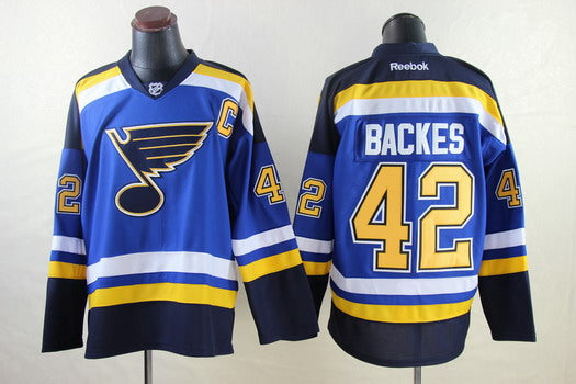 David Backes St. Louis Blues blue jersey