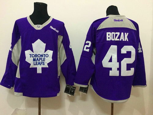 Tyler Bozak Toronto Maple Leafs purple jersey