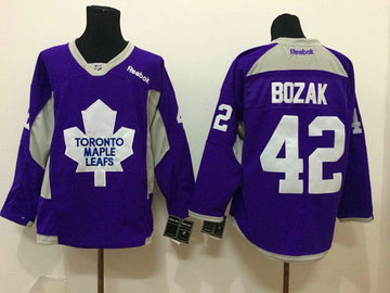 Tyler Bozak Toronto Maple Leafs purple jersey