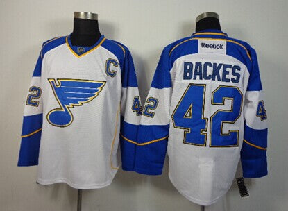 David Backes St. Louis Blues white jersey