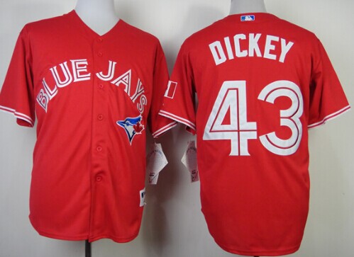 R.A. Dickey Toronto Blue Jays red jersey