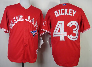 R.A. Dickey Toronto Blue Jays red jersey