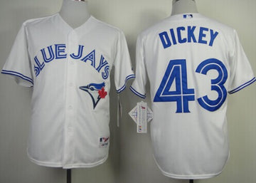 R.A. Dickey Toronto Blue Jays white jersey