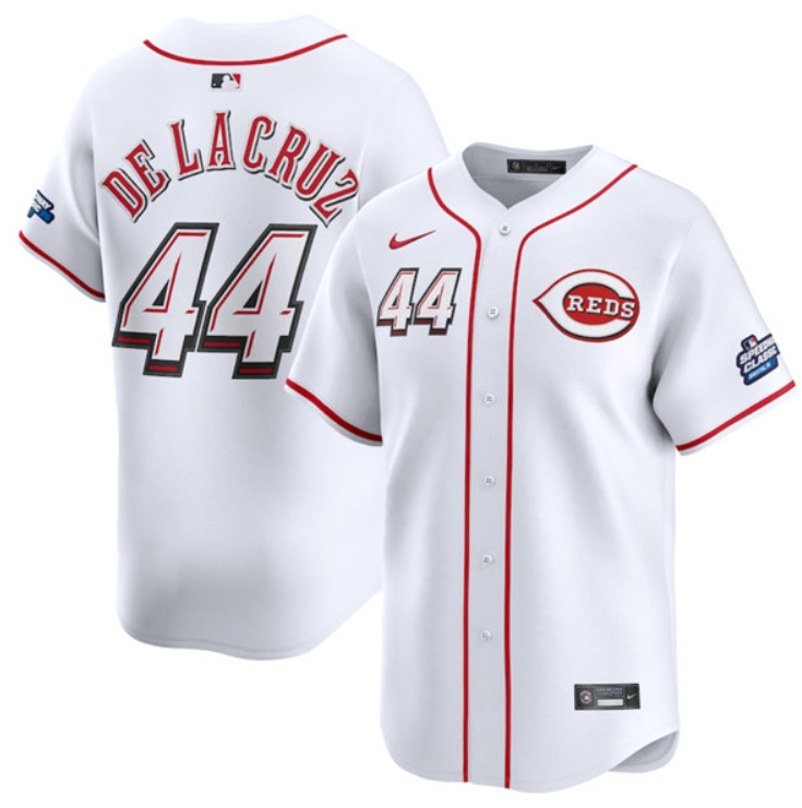 Elly De La Cruz Cincinnati Reds white Limited jersey