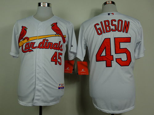 Bob Gibson St. Louis Cardinals white jersey