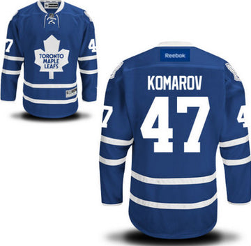 Leo Komarov Toronto Maple Leafs blue jersey