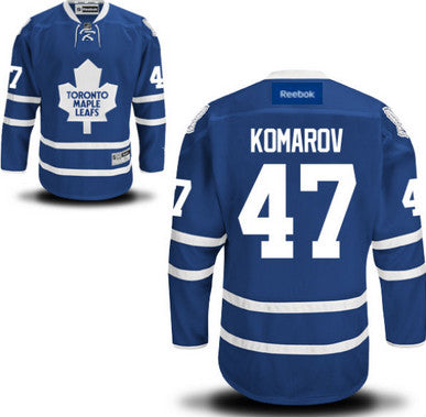Leo Komarov Toronto Maple Leafs blue jersey