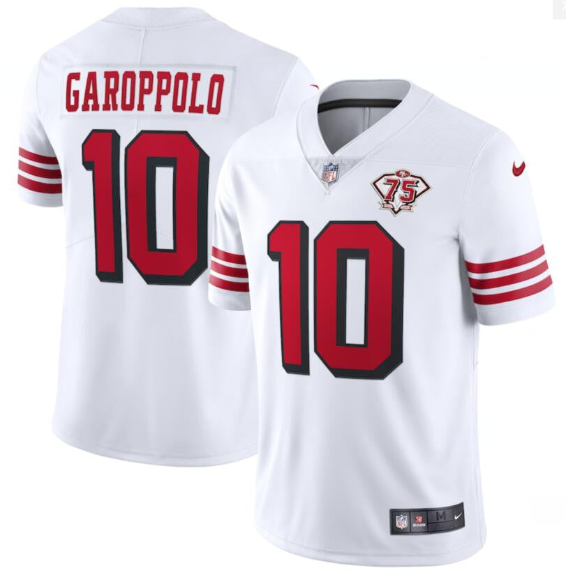 Jimmy Garoppolo San Francisco 49ers white Color Rush jersey
