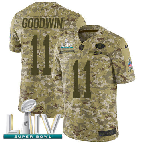 Marquise Goodwin San Francisco 49ers camo Salute To Service jersey