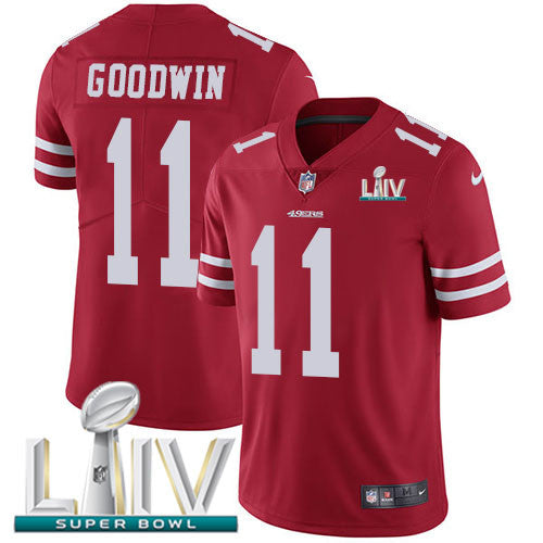 Marquise Goodwin San Francisco 49ers red Vapor jersey