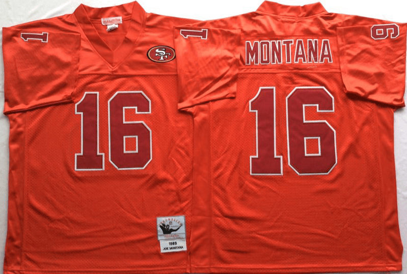 Joe Montana San Francisco 49ers red jersey
