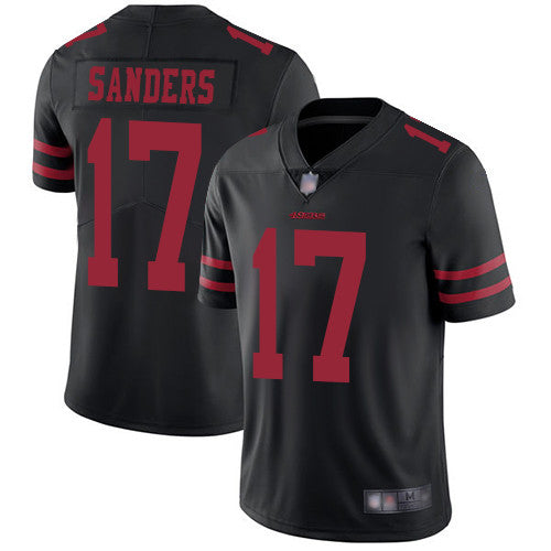 Emmanuel Sanders San Francisco 49ers black Vapor jersey