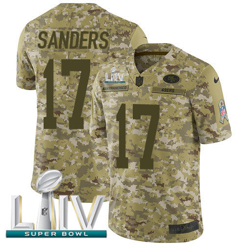 Emmanuel Sanders San Francisco 49ers camo Salute To Service jersey