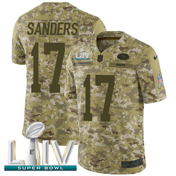 Emmanuel Sanders San Francisco 49ers camo Salute To Service jersey
