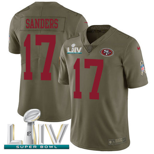 Emmanuel Sanders San Francisco 49ers olive Salute To Service jersey
