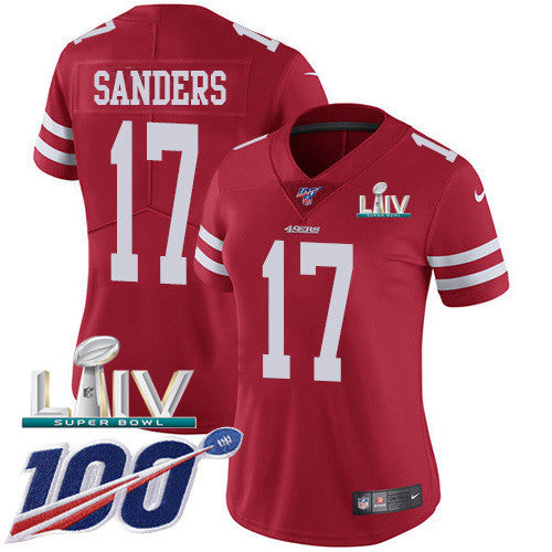 Emmanuel Sanders San Francisco 49ers red Vapor jersey