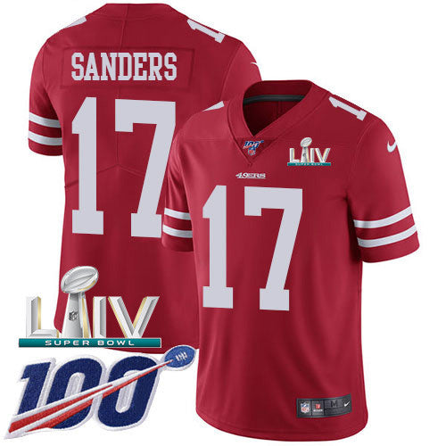 Emmanuel Sanders San Francisco 49ers red Vapor jersey