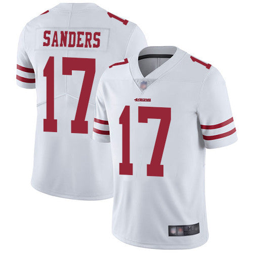 Emmanuel Sanders San Francisco 49ers white Vapor jersey
