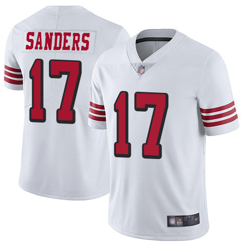 Emmanuel Sanders San Francisco 49ers white Vapor jersey