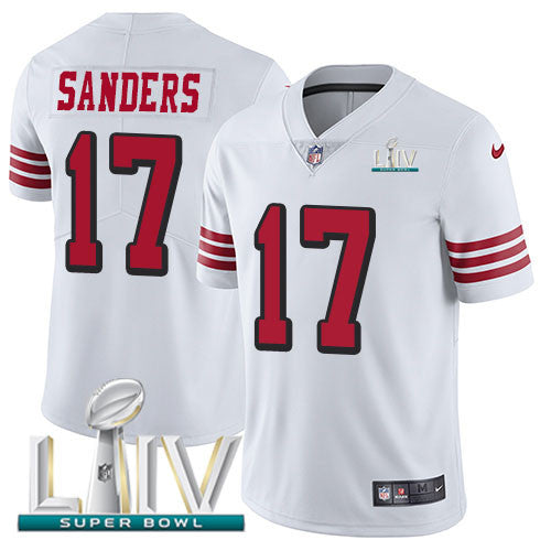 Emmanuel Sanders San Francisco 49ers white Vapor jersey